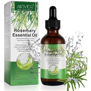 Aliver Rosemary Essential Oil for hair growth and skin care